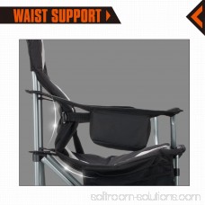 Lumbar Support Lightweight Portable Heavy Duty Folding Deluxe Large Size Camping Chair, Carry Bag Included 567240260